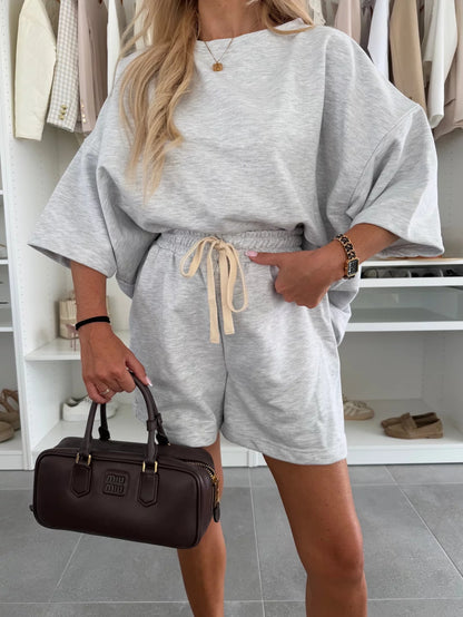 Damen lässiger Jogginganzug mit weitem Schnitt und elastischem Bund Stalluxe