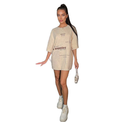 Damen Oversized T-Shirt mit einzigartigem Stadtmotiv Stalluxe