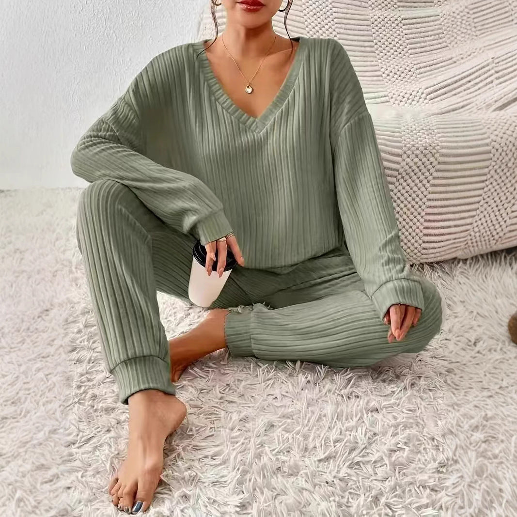 Damen Loungewear Set aus Rippstrick Stalluxe