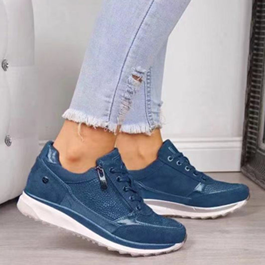 Damen Sneakers mit modischen Mesh-Elementen und praktischen Reißverschluss Stalluxe
