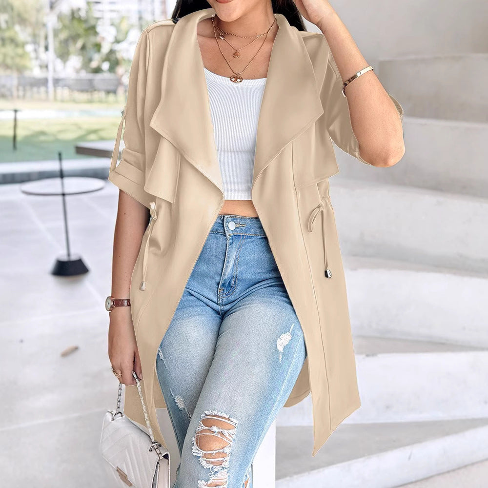 Damen Chiffoneroverall mit lässigem Schnitt und modernem Gürtel Stalluxe