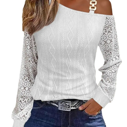 Damen Oberteil mit asymmetrischem Schnitt und floralem Design Stalluxe