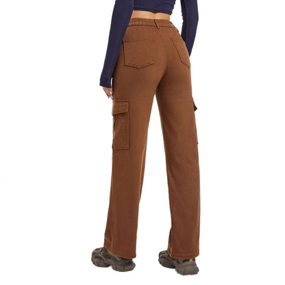 Damen Cargo-Hose im entspannten Stil mit praktischen Seitentaschen Stalluxe
