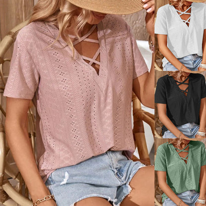 Damenbluse mit Trägern und Spitzendetails Stalluxe