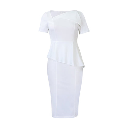 Damen Etuikleid mit Peplum Stalluxe