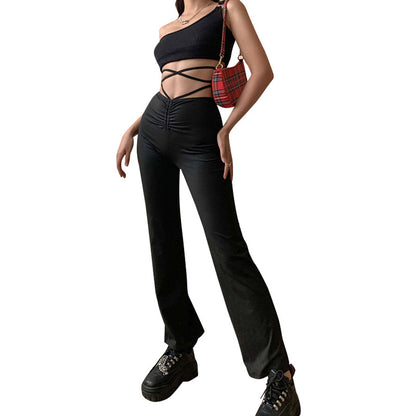 Damen elegante und figurbetonte Jogginghose Stalluxe