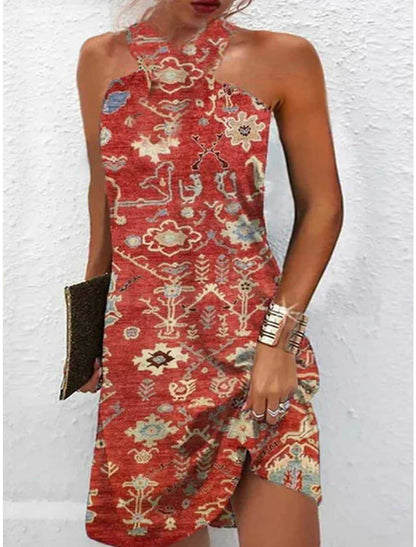 Damen Kurzes Kleid mit kreativem Kreisdesign Stalluxe