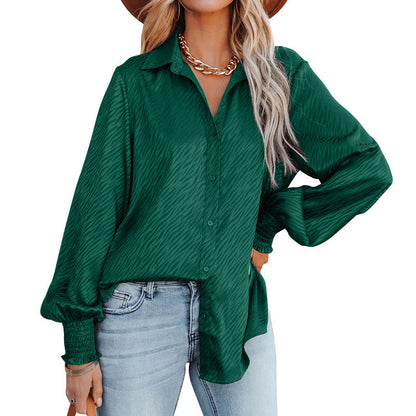 Damen Bluse mit lässigem Schnitt und voluminösen Ärmeln Stalluxe