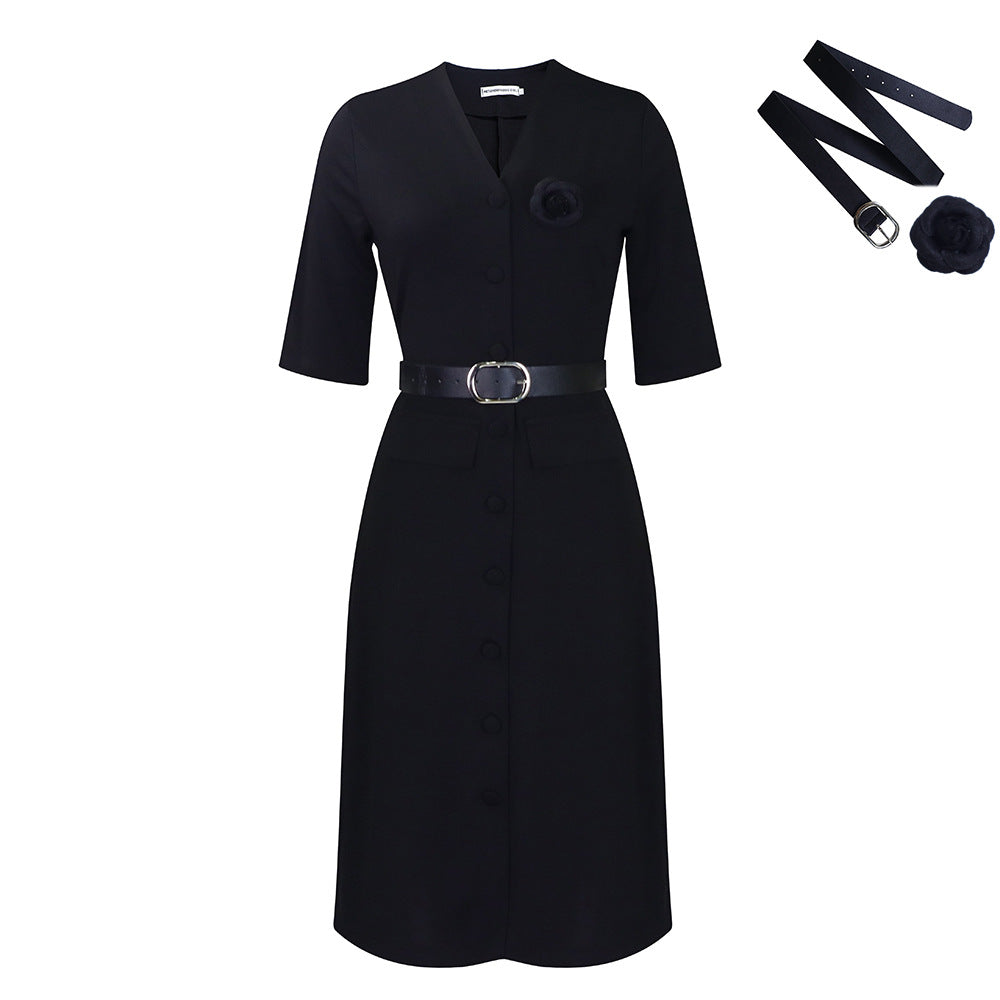 Damen Midikleid mit eleganter Taillierung Stalluxe