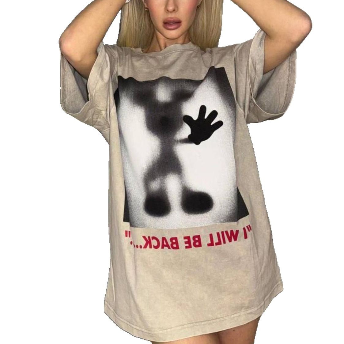 Damen Oversized Sweatshirt mit kreativem Grafischem Motiv Stalluxe