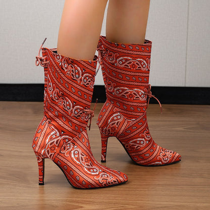 Damen High Heels Stiefel Stalluxe