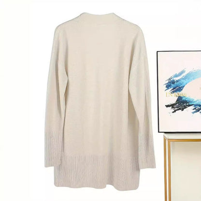 Damen lässiger Strickcardigan mit offenem Front und praktischen Taschen Stalluxe