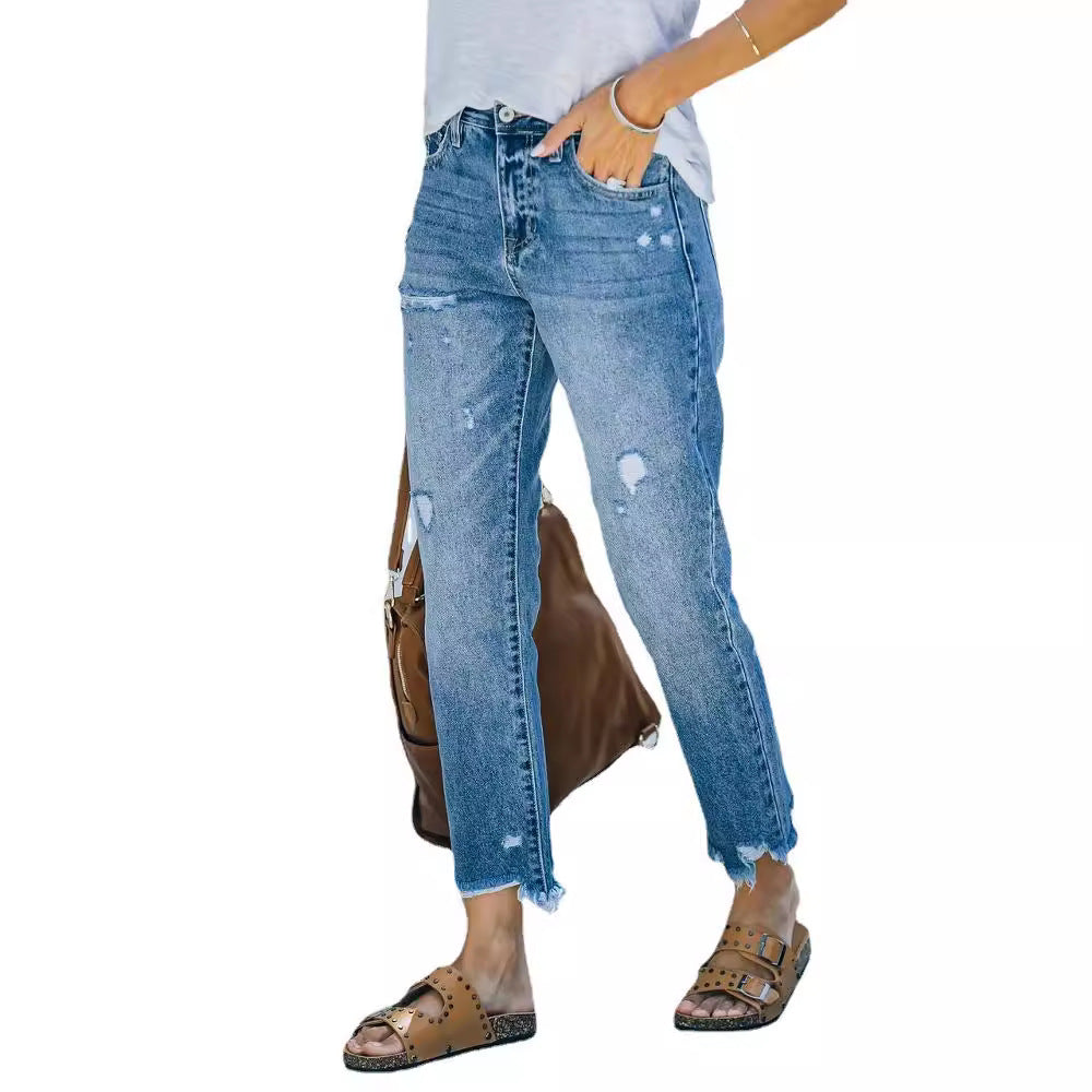 Damen Skinny High-Waist Jeans Stalluxe