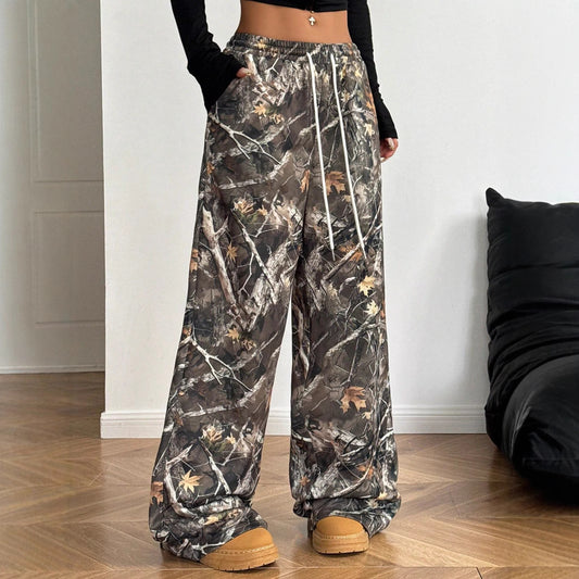Damen Freizeit-Cargohose im modischen Camouflage-Design Stalluxe