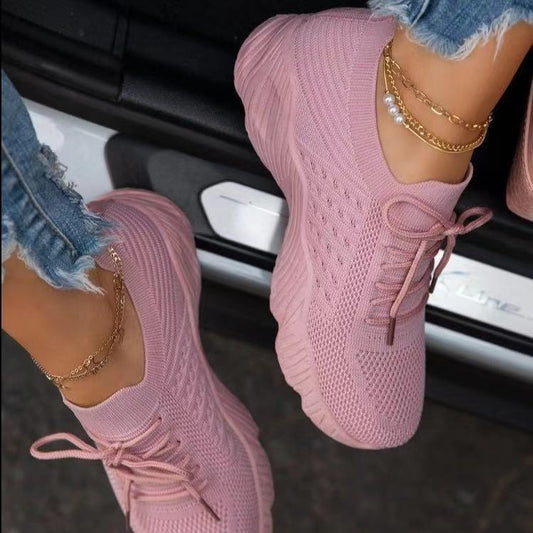 Damen Sportliche Sneaker mit atmungsaktiver Mesh-Oberfläche und innovativem Dämpfungssystem Stalluxe
