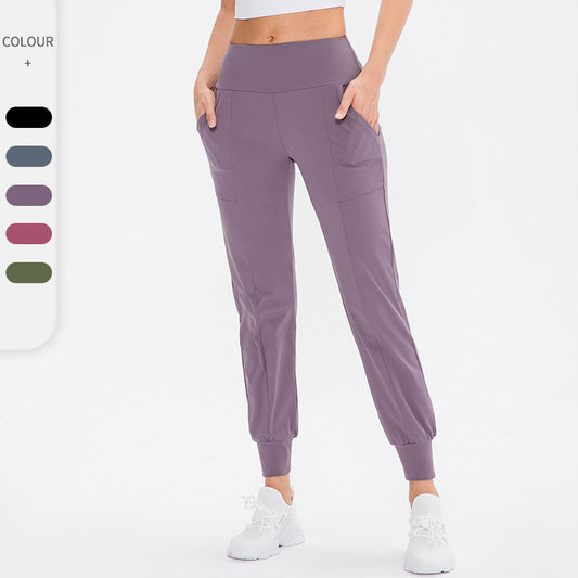 Damen Sportliche Jogginghose mit hoher Taille und praktischen Taschen Stalluxe