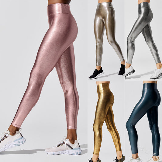 Damen Hochglänzende Leggings im eleganten Design Stalluxe