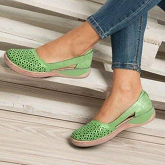 Damen Modische Slipper mit atmungsaktiven Einsätzen und rutschfester Sohle Stalluxe