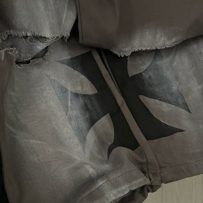 Damen Freizeit-Hose mit lässigem Oversized-Schnitt und modischen Rissdetails Stalluxe