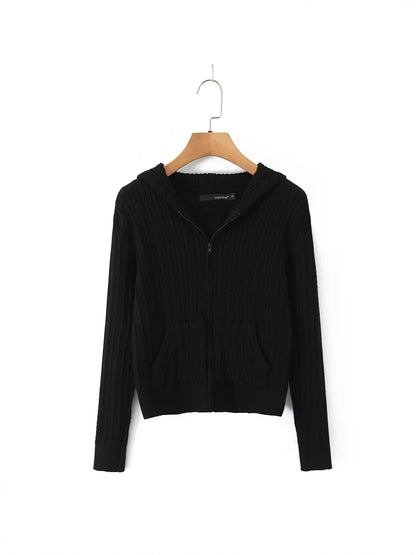 Damen Freizeit-Hoodie mit strukturierter Oberflächenverarbeitung und praktischen Taschen Stalluxe