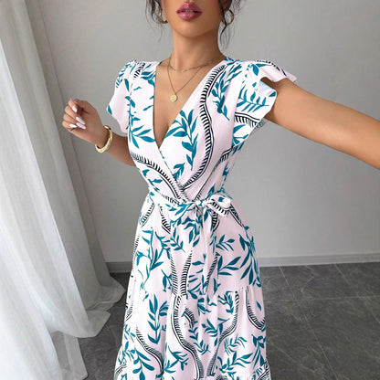 Damen Maxikleid mit floralem Muster Stalluxe