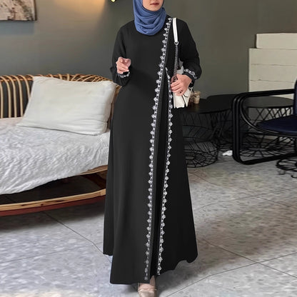 Damen elegantes Maxikleid mit aufwendiger Stickerei Stalluxe