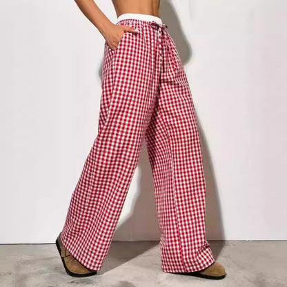 Damen weite Sommerhose mit elastischem Bund und Kordelzug Stalluxe
