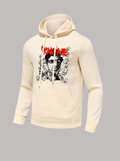 Damen Kapuzenpullover mit kreativem Grafikdruck Stalluxe