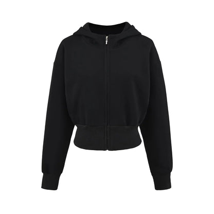 Damen Sportliche Kapuzenjacke mit lässigem Schnitt und praktischen Reißverschlusstaschen Stalluxe