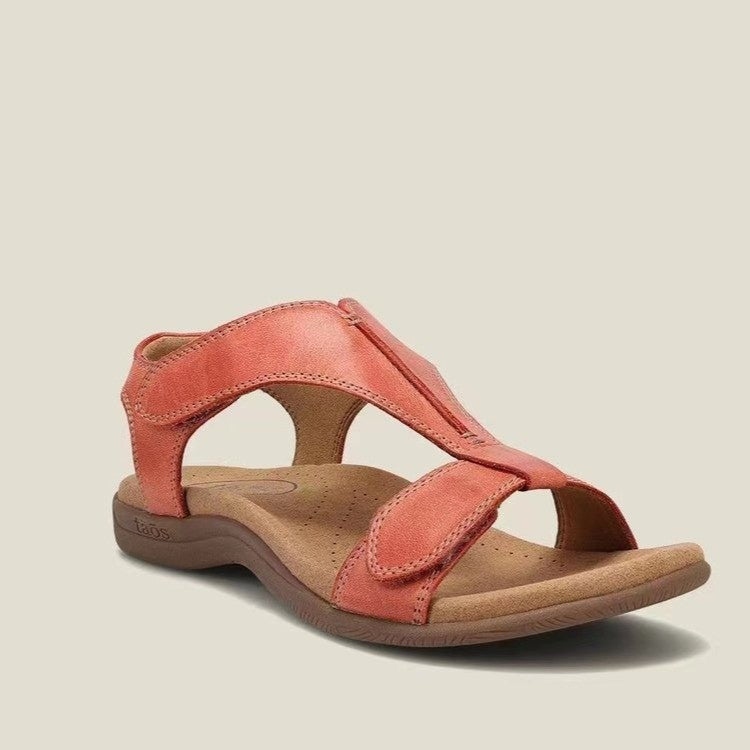 Damen Komfortable Zehentrenner-Sandalen mit verstellbaren Riemen und anatomischem Fußbett Stalluxe