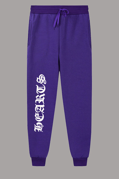 Damen bequeme Sweatpants mit seitlichem Schriftzug Stalluxe
