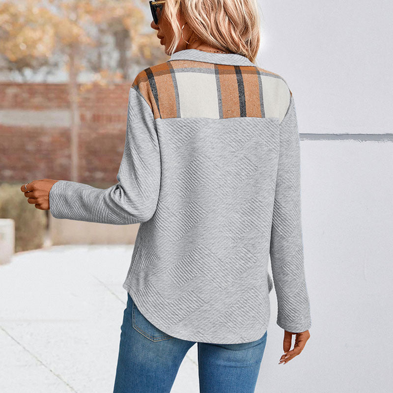 Damen Hochwertiger Pullover mit strukturiertem Stehkragen Stalluxe