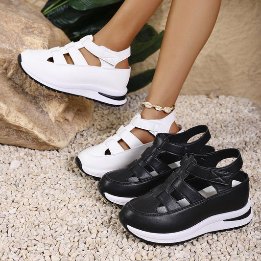 Damen Komfortable Sandalen mit atmungsaktiver Oberflächenstruktur und dämpfender Sohle Stalluxe