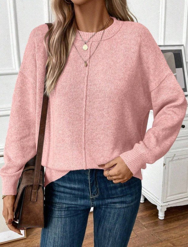 Damen Bequemer und stilvoller Oversized Pullover mit langen Ärmeln Stalluxe