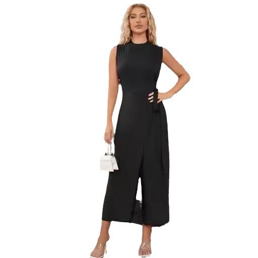 Damen Wickelkleid mit eleganter Taillierung und unifarem Design Stalluxe