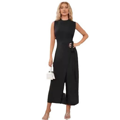 Damen Wickelkleid mit eleganter Taillierung und unifarem Design Stalluxe