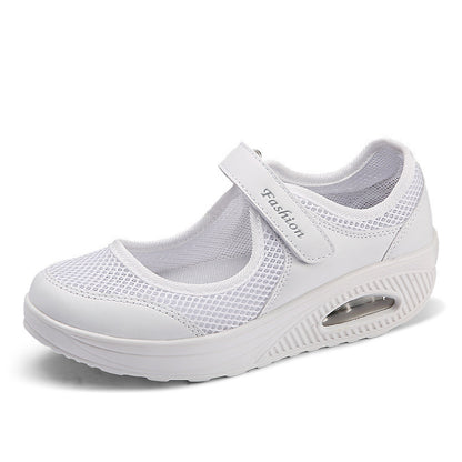 Damen Sportliche Slip-On Sneakers mit elegantem Klettverschluss und atmungsaktivem Mesh-Obermaterial Stalluxe