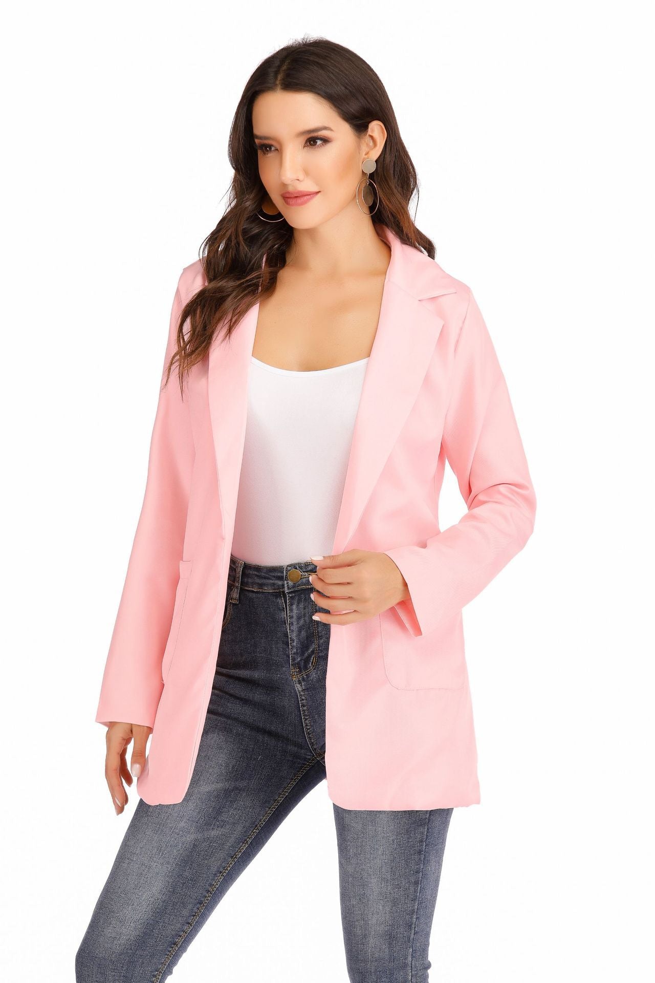 Damen Eleganter Blazer mit strukturiertem Stoff und praktischen Taschen Stalluxe