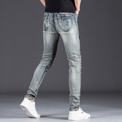 Herren elegante Slim Fit Jeans im zeitgemäßen Used-Look Stalluxe