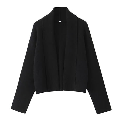 Damen lässige Strickjacke mit offenem Design und V-Ausschnitt Stalluxe