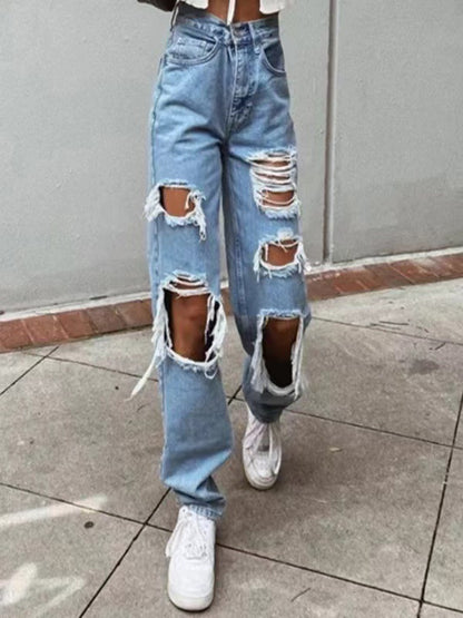 Damen Destroyed Jeans Stalluxe