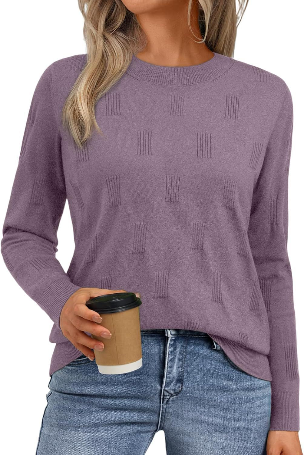 Damen Strickpullover mit strukturiertem Muster Stalluxe