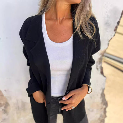 Women's Relaxed Fit Oversized Blazer Stalluxe