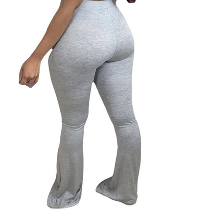 Damen Hochbundige Bootcut-Leggings aus weichem Jersey Stalluxe