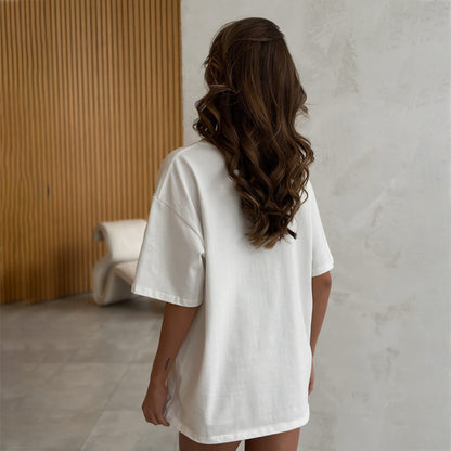 Damen T-Shirt mit trendigem Tennis-Club-Stickdesign Stalluxe