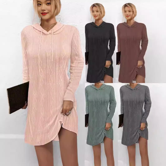 Damen Hoodie-Kleid Stalluxe