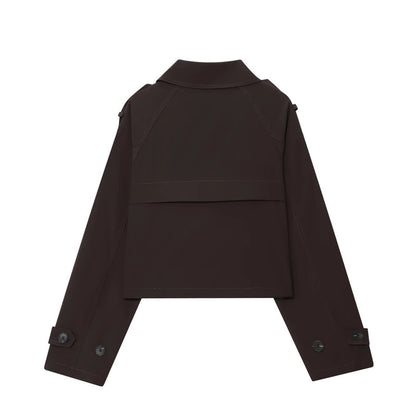 Damen Modische Kurzjacke im doppelten Knopfdesign Stalluxe