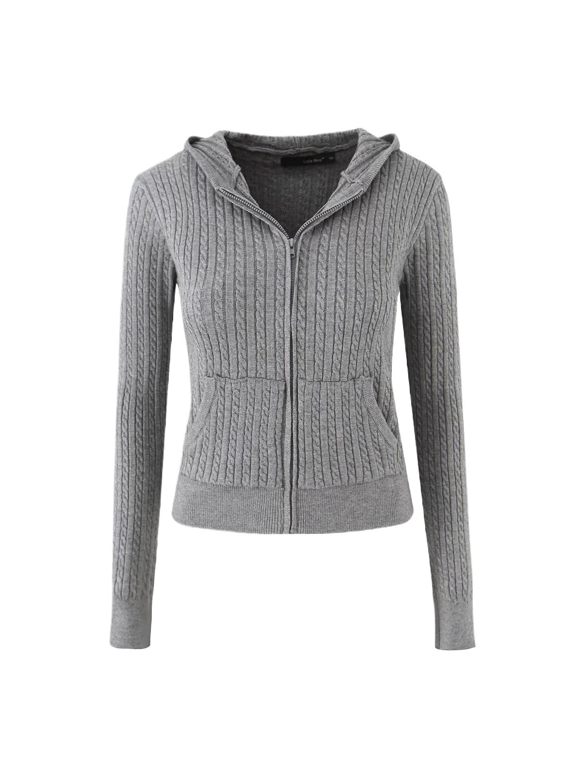 Damen Freizeit-Hoodie mit strukturierter Oberflächenverarbeitung und praktischen Taschen Stalluxe