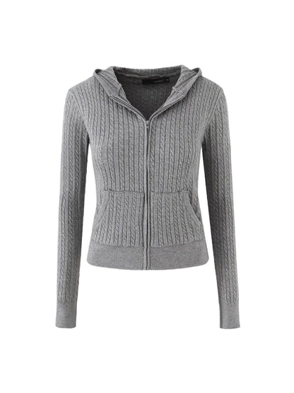 Damen Freizeit-Hoodie mit strukturierter Oberflächenverarbeitung und praktischen Taschen Stalluxe