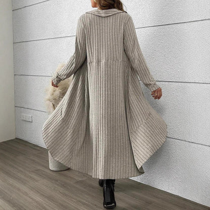 Damen Strickjacke mit asymmetrischem Schnitt und dekorativem Gürtel Stalluxe